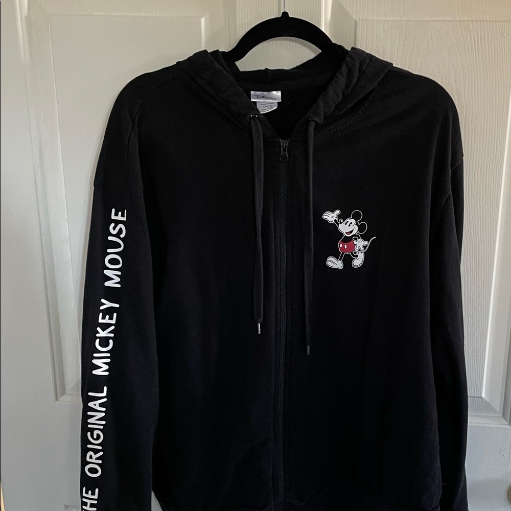 Disney Black Mickey Mouse Hoodie Jacket